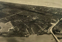 Old aerial photo of Orchid when it was still home to citrus groves